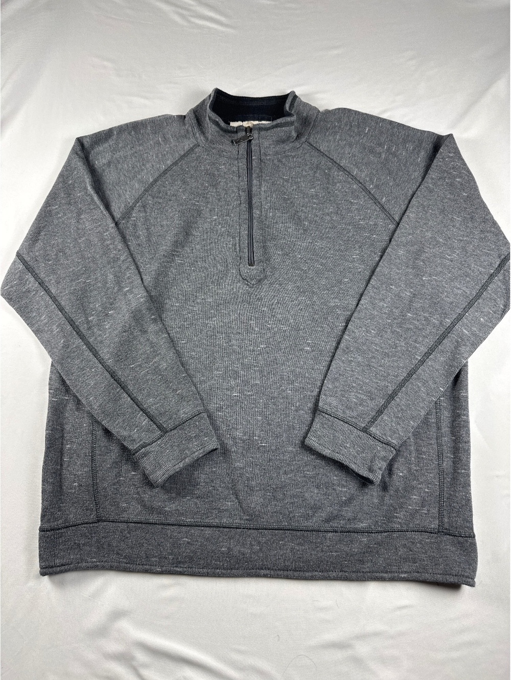 Tommy Bahama Gray 1/4 Zip Sweatshirt